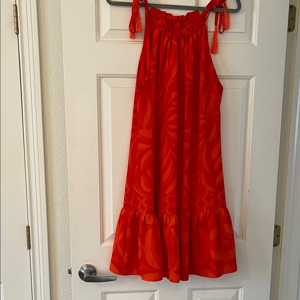 Taylor Red patterned sundress